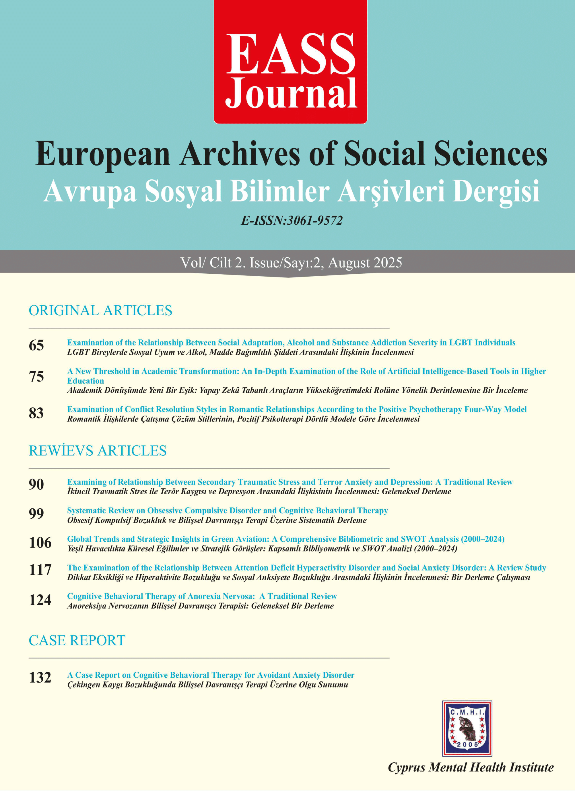 					View Vol. 2 No. 2 (2025): Volume 2 Issue 2 (2025): European Archives  of Social Sciences
				